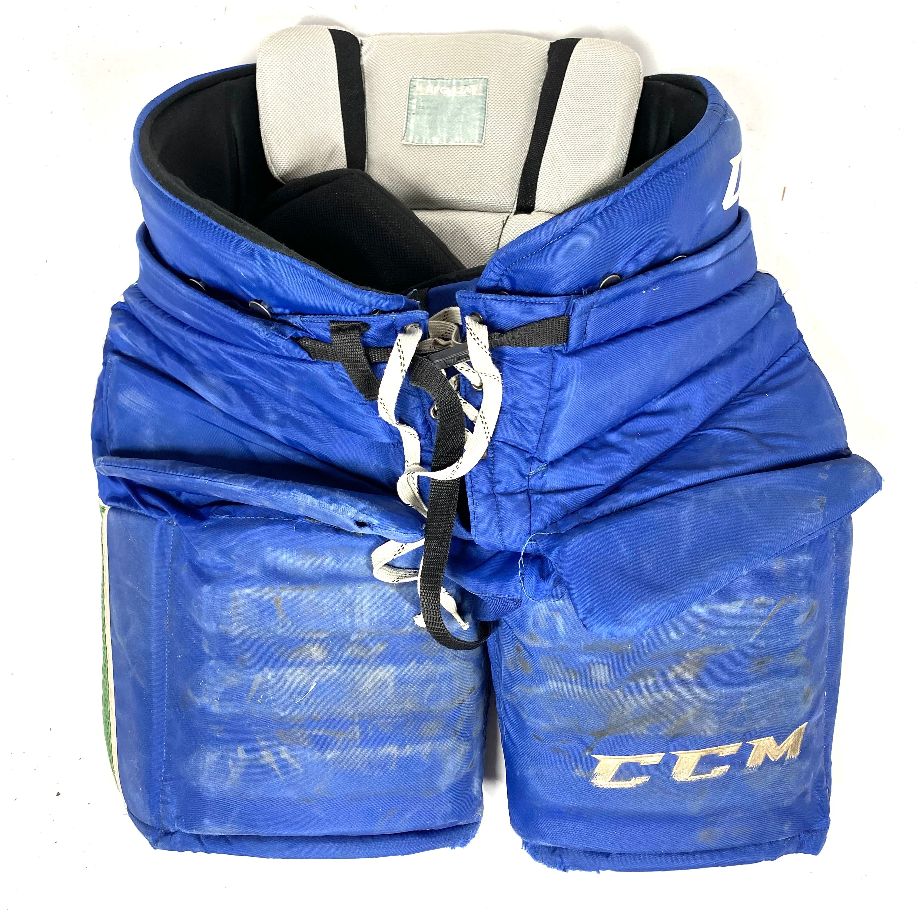 CCM HPG12A - Pantalon de gardien de but CHL Pro Stock d'occasion (bleu/vert)